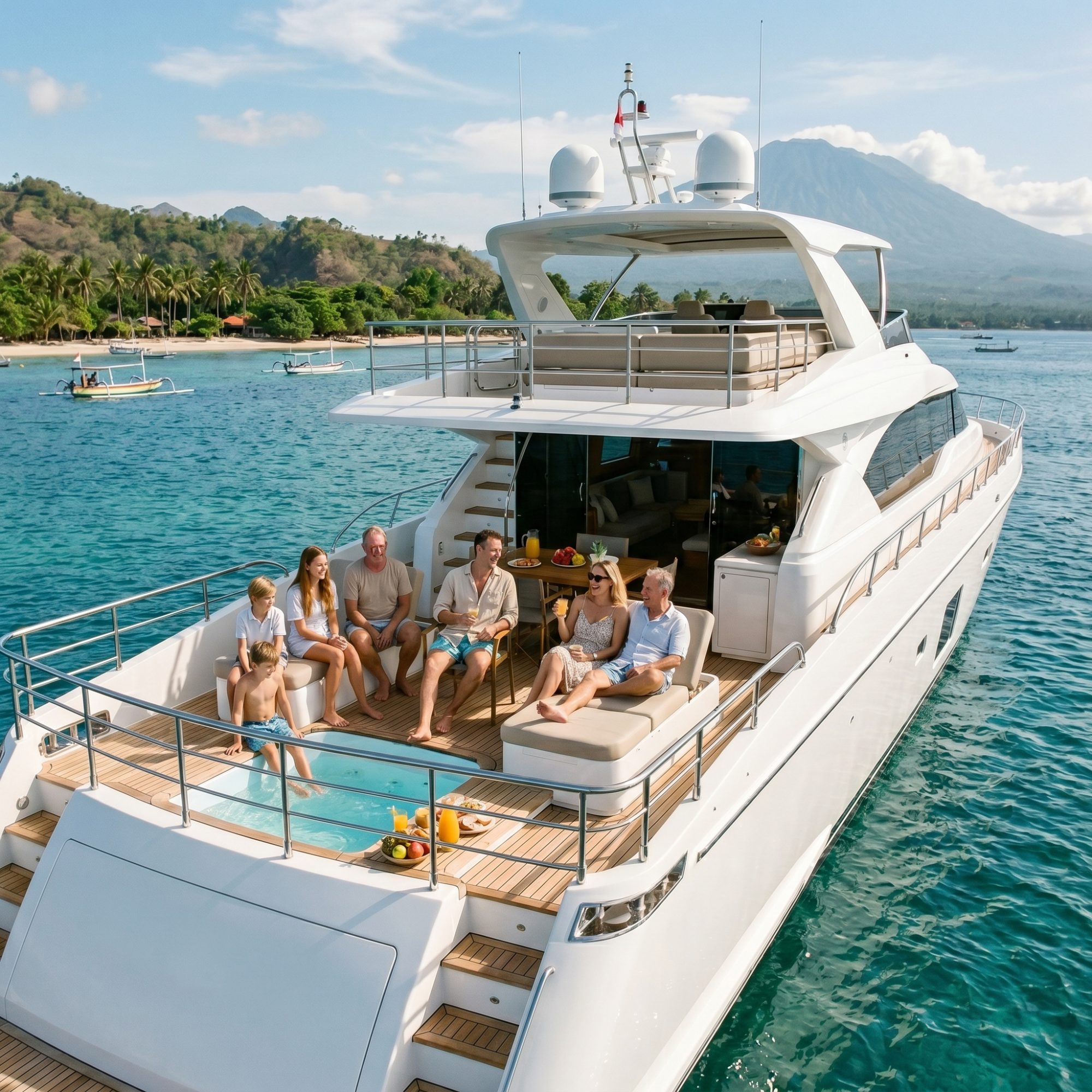 Ocean Escape: Luxury Private Yacht Charter Experience in Bali’s Crystal-Clear Waters