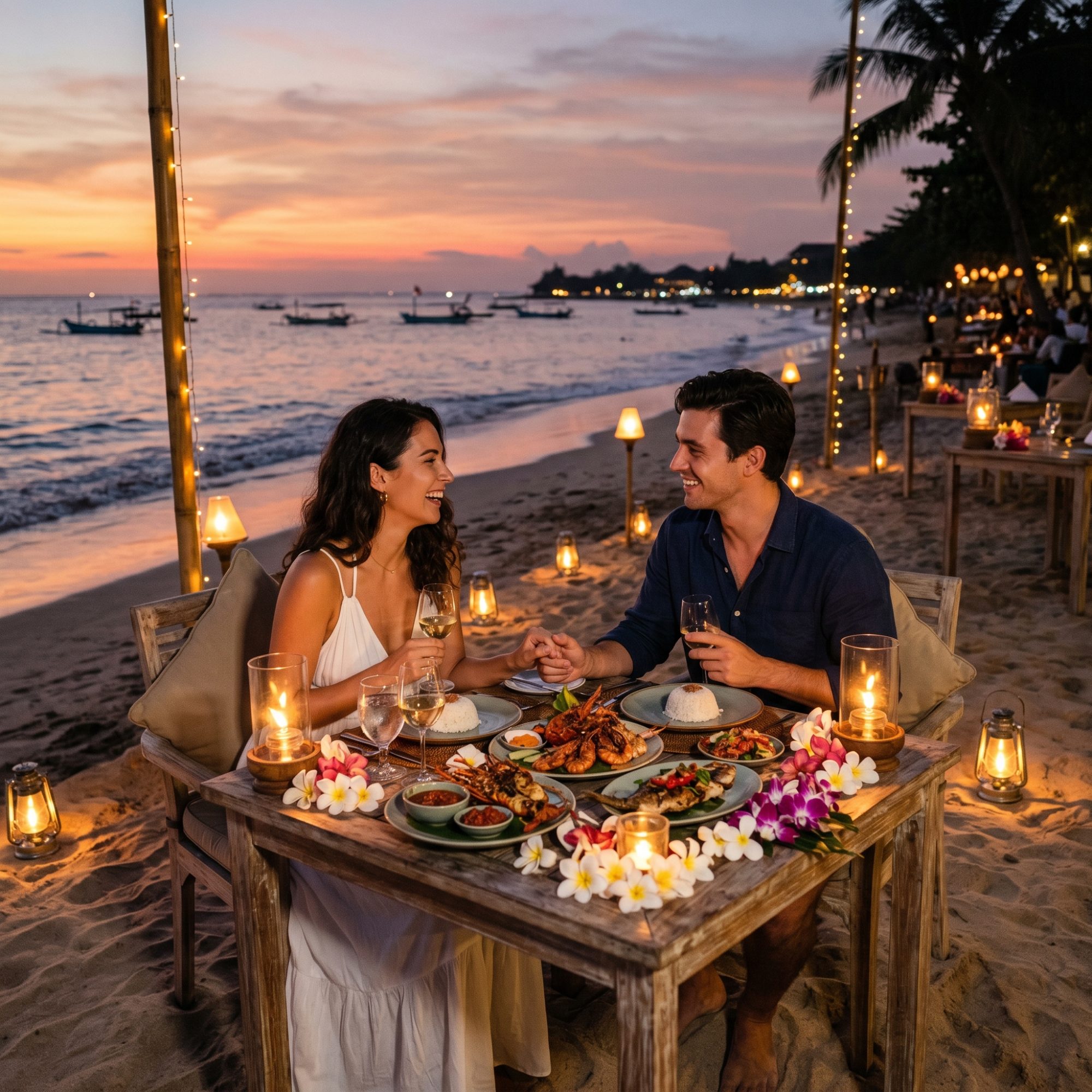 Romantic Escape: Private Beach Dinner & Luxury Couple Experience in Jimbaran Beach