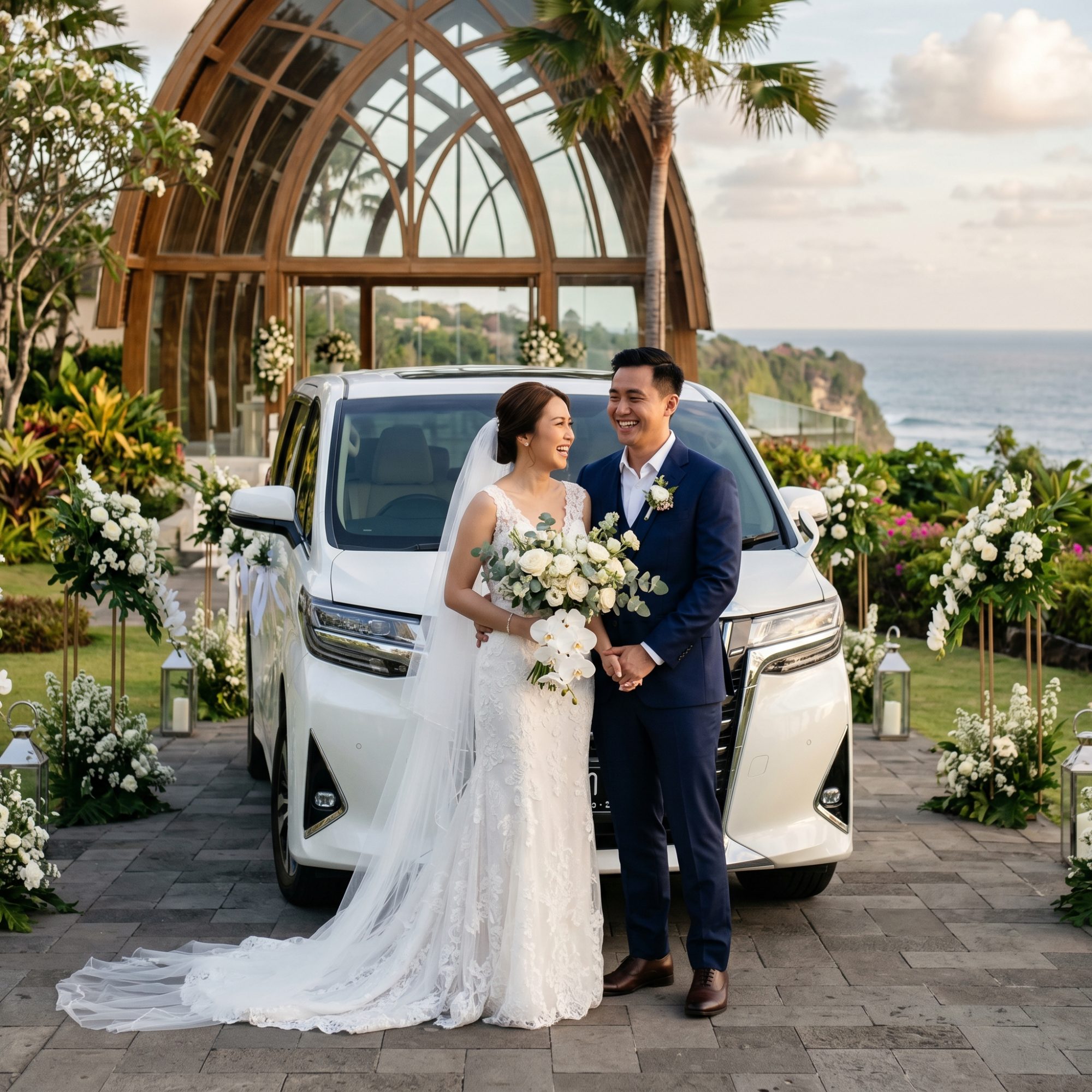 Wedding Transportation in Bali: Luxury Car Rental for Couples and Guests